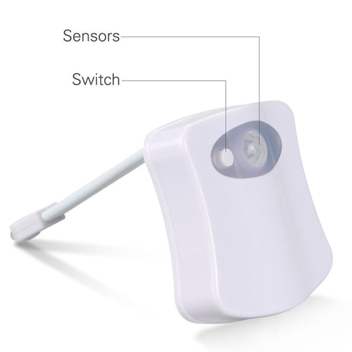 16-Color Motion Sensor LED Toilet Night Light