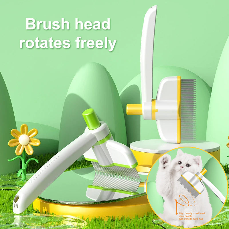 360� Spin Pet Brush | Cat & Dog Hair Remover